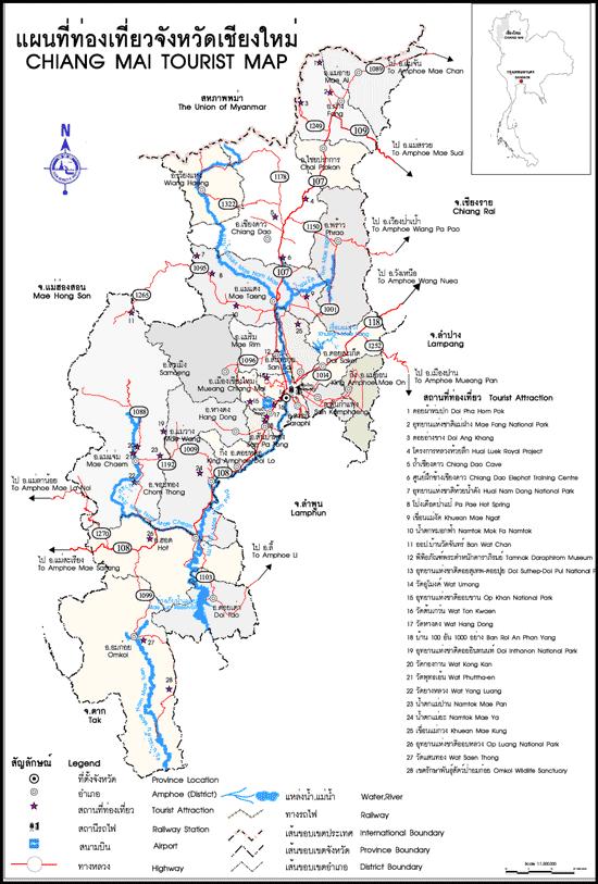 tour map chiang mai