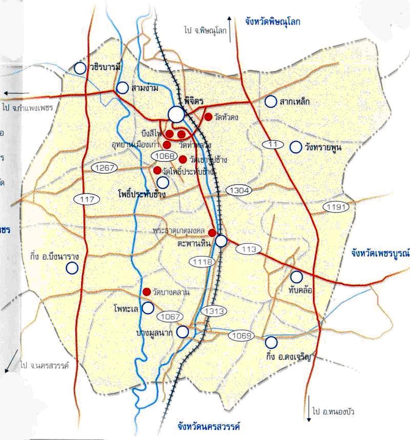 tour map phichit