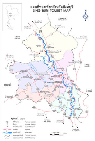 ทัวร์ แผนที่ท่องเที่ยว จังหวัดสิงห์บุรี tour map sing buri 3